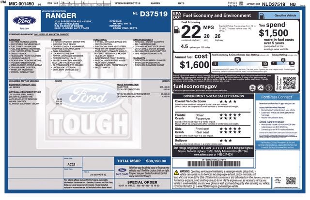 2022 Ford Ranger XL
