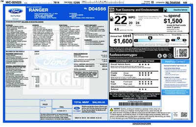 2022 Ford Ranger Lariat