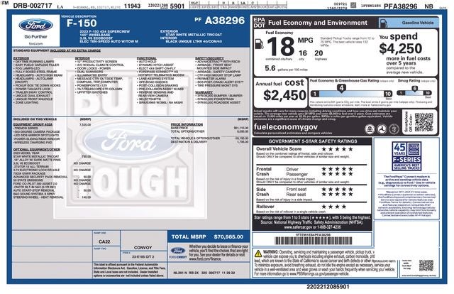 2023 Ford F-150 Tremor