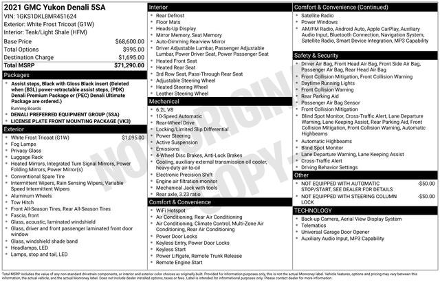 2021 GMC Yukon Denali