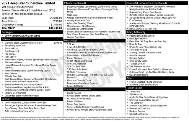 2021 Jeep Grand Cherokee Limited