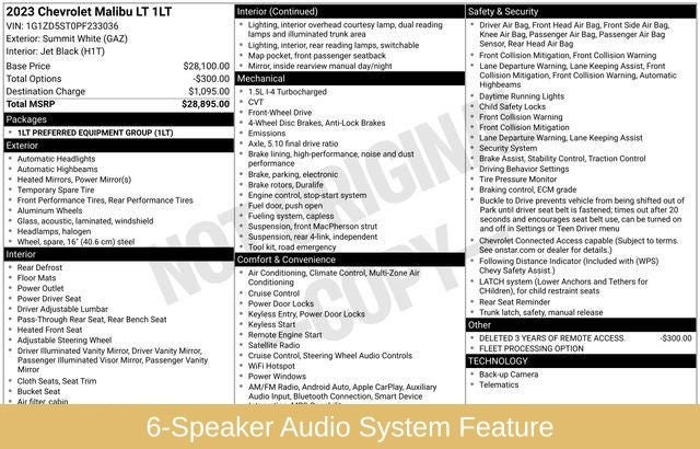 2023 Chevrolet Malibu LT 1LT