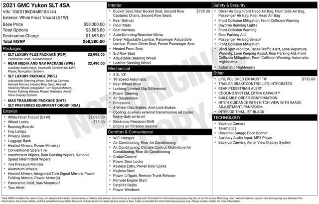 2021 GMC Yukon SLT