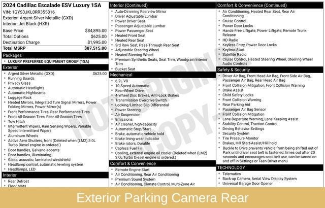 2024 Cadillac Escalade ESV Luxury