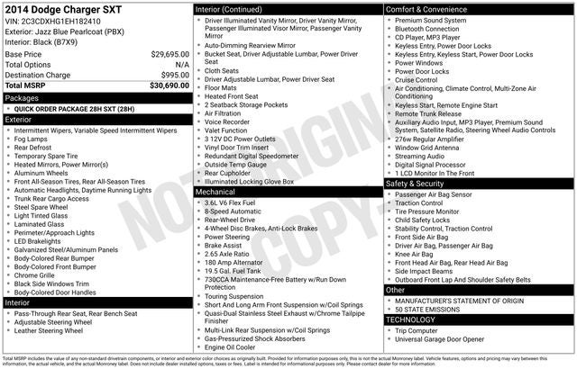 2014 Dodge Charger SXT