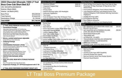 2022 Chevrolet Silverado 1500 LT Trail Boss