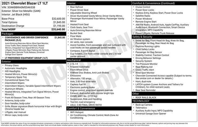 2021 Chevrolet Blazer LT