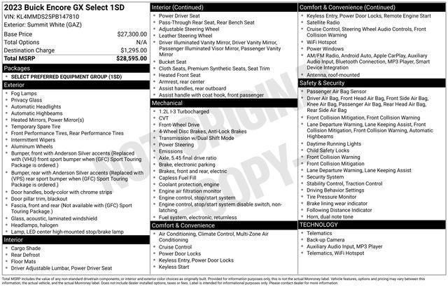 2023 Buick Encore GX Select