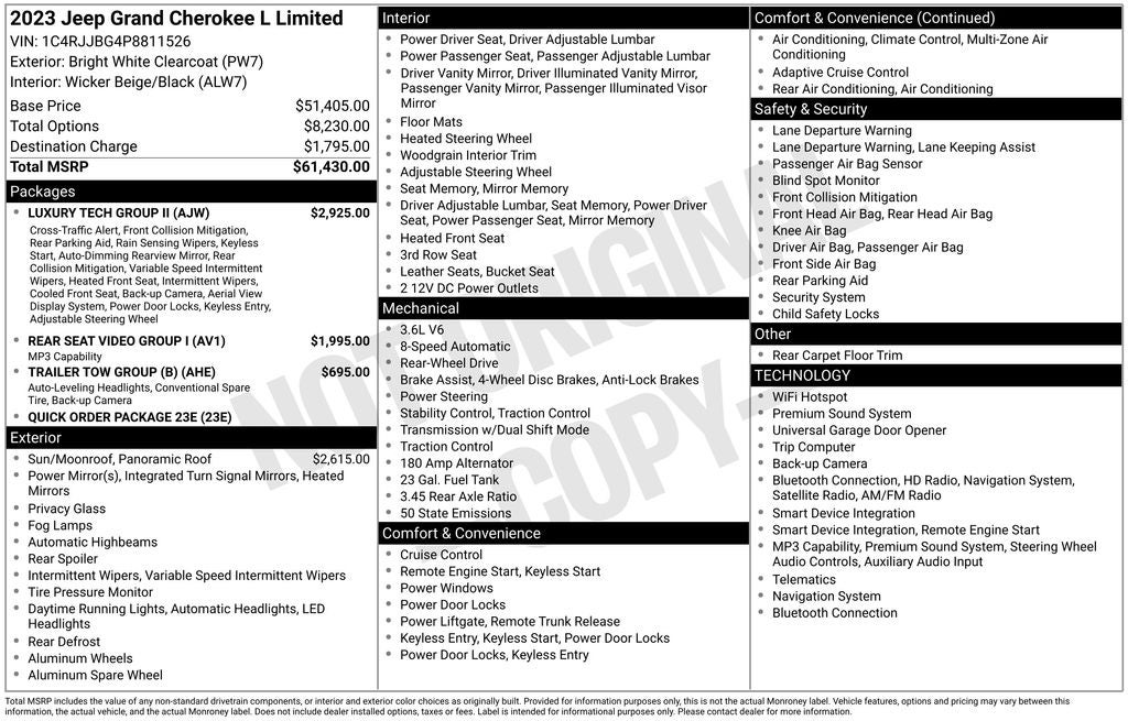 2023 Jeep Grand Cherokee L Limited