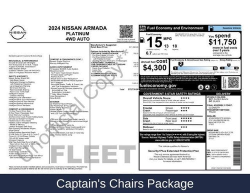 2024 Nissan Armada Platinum