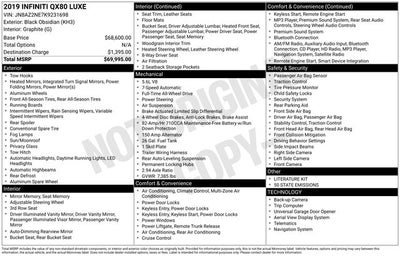 2019 INFINITI QX80 LUXE