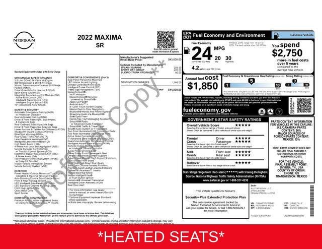 2022 Nissan Maxima SR