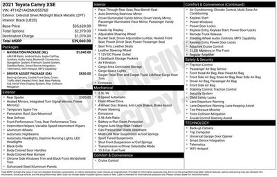 2021 Toyota Camry XSE V6
