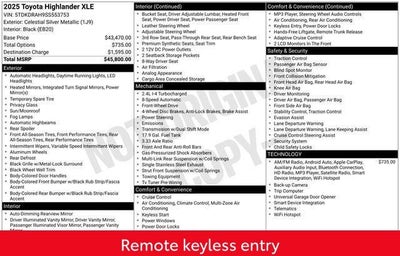 2025 Toyota Highlander XLE