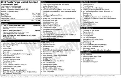 2016 Toyota Tundra Limited