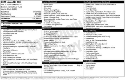 2021 Lexus NX 300 Base