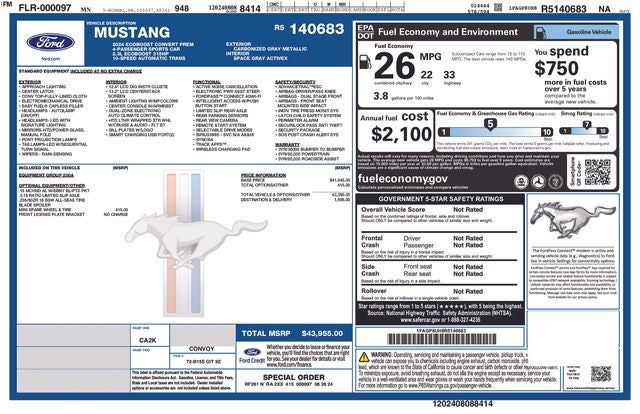 2024 Ford Mustang Ecoboost Premium