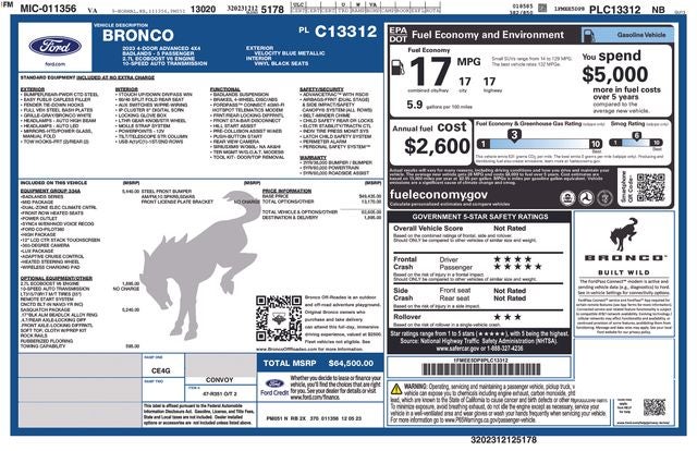 2023 Ford Bronco Base