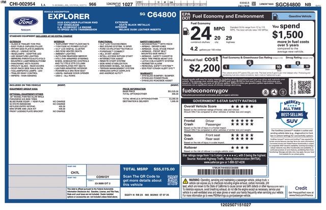 2025 Ford Explorer Platinum