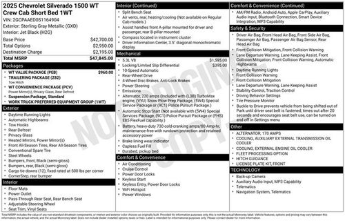 2025 Chevrolet Silverado 1500 WT