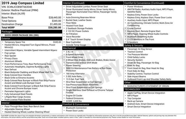 2019 Jeep Compass Limited