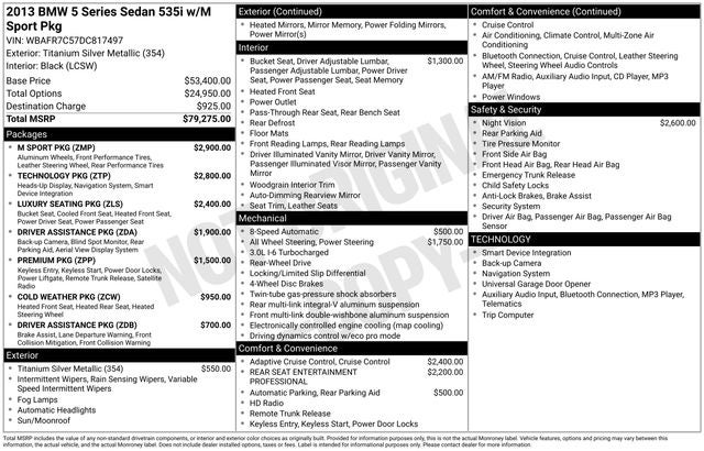 2013 BMW 5 Series 535i