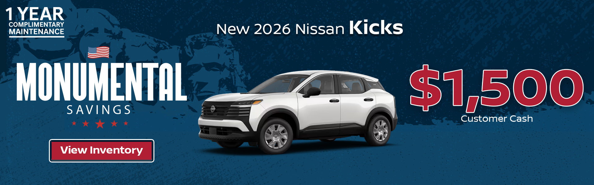 Save $1,500 on a New 2026 Nissan Kicks at All Star Nissan
