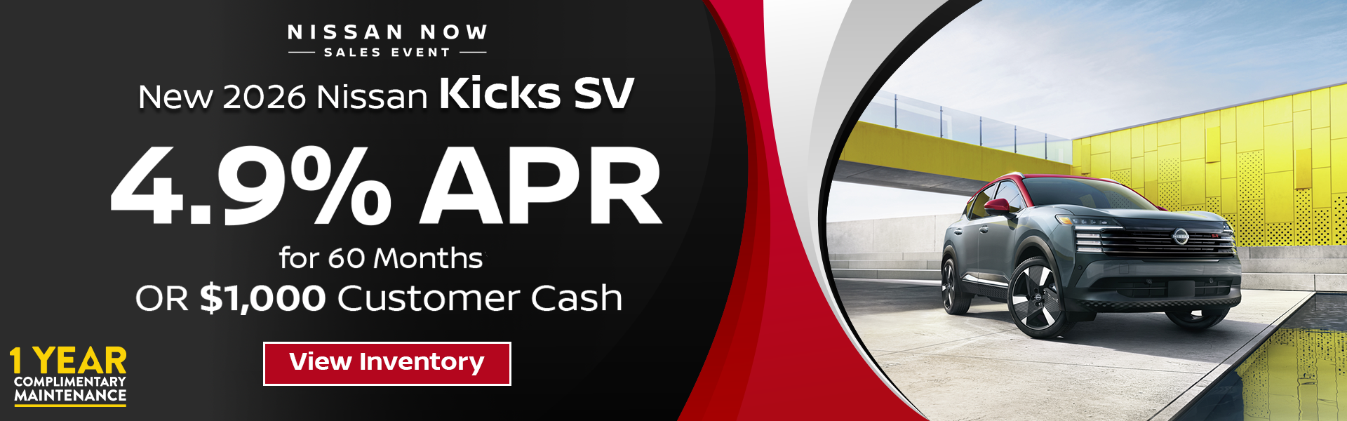 Get 4.9% APR for 60 months or $1,000 Customer Cash on a 2026