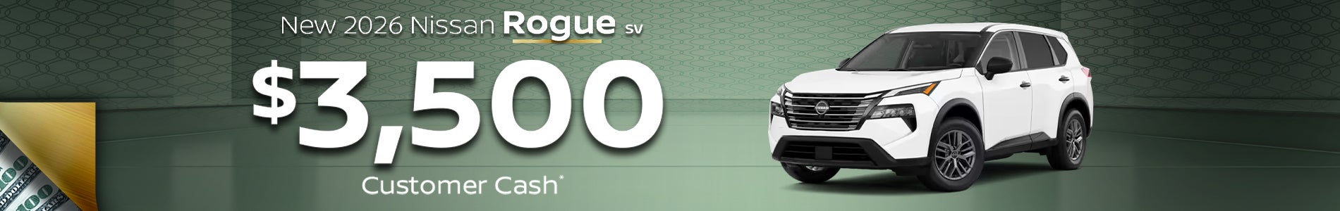 Save $3,500 on a New 2026 Nissan Rogue SV at All Star Nissan
