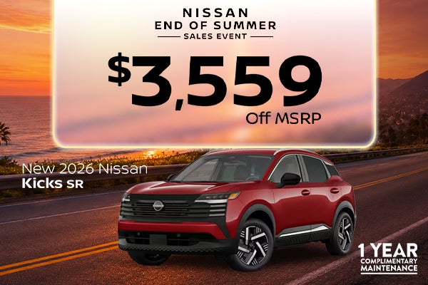 New 2026 Nissan Kicks SR