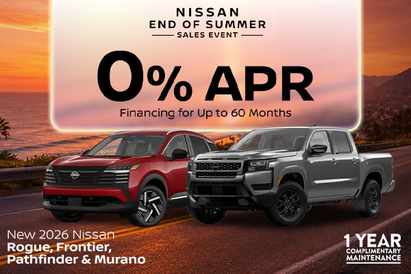 New 2026 Nissan Rogue, Frontier, Pathfinder & Murano