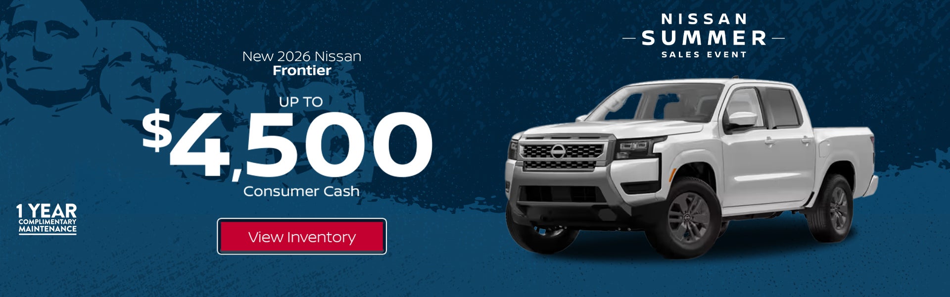 Save up to $4,500 on a New 2026 Nissan Frontier at All Star 