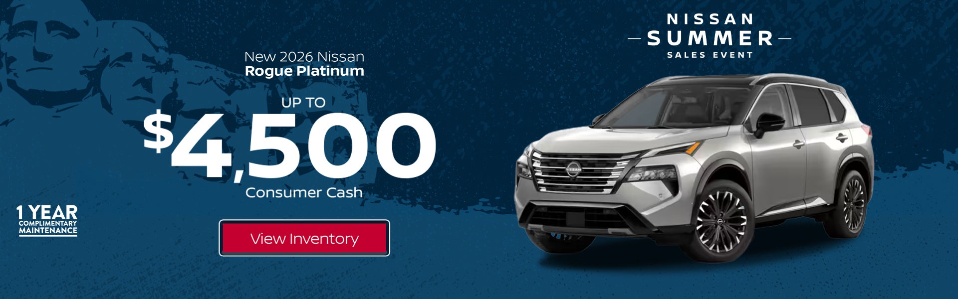 Save up to $4,500 on a New 2026 Nissan Rogue Platinum at All