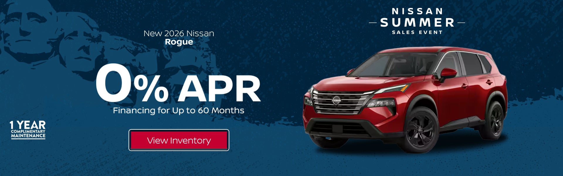 Get 0% APR financing for up to 60 months on a New 2026 Nissa