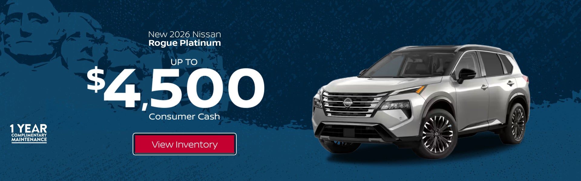 Save up to $4,500 on a New 2026 Nissan Rogue Platinum at All