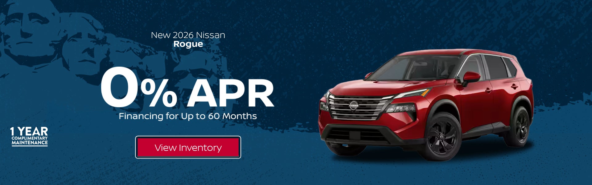 Get 0% APR financing for up to 60 months on a New 2026 Nissa