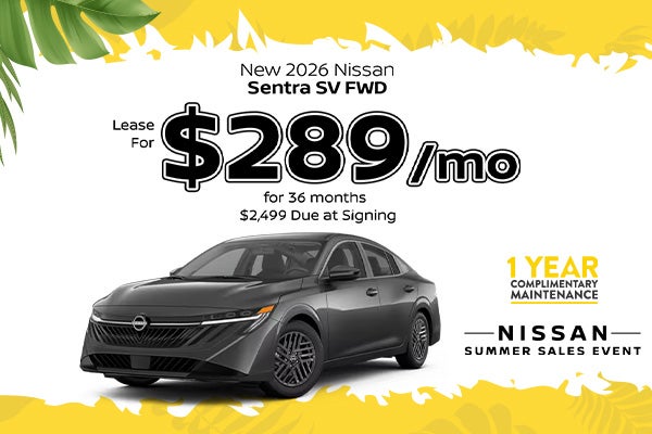 New 2026 Nissan Sentra SV FWD