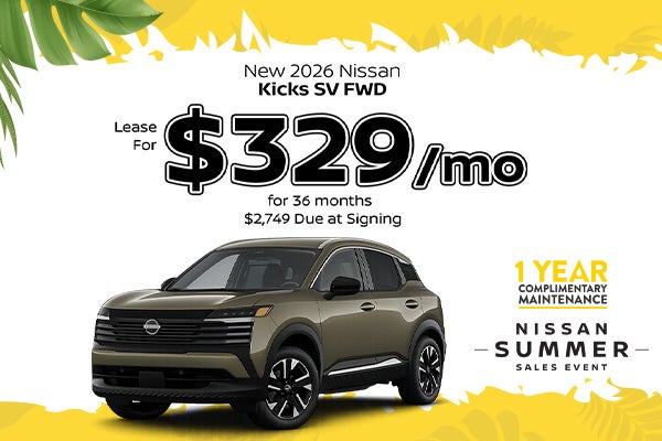 New 2026 Nissan Kicks SV FWD