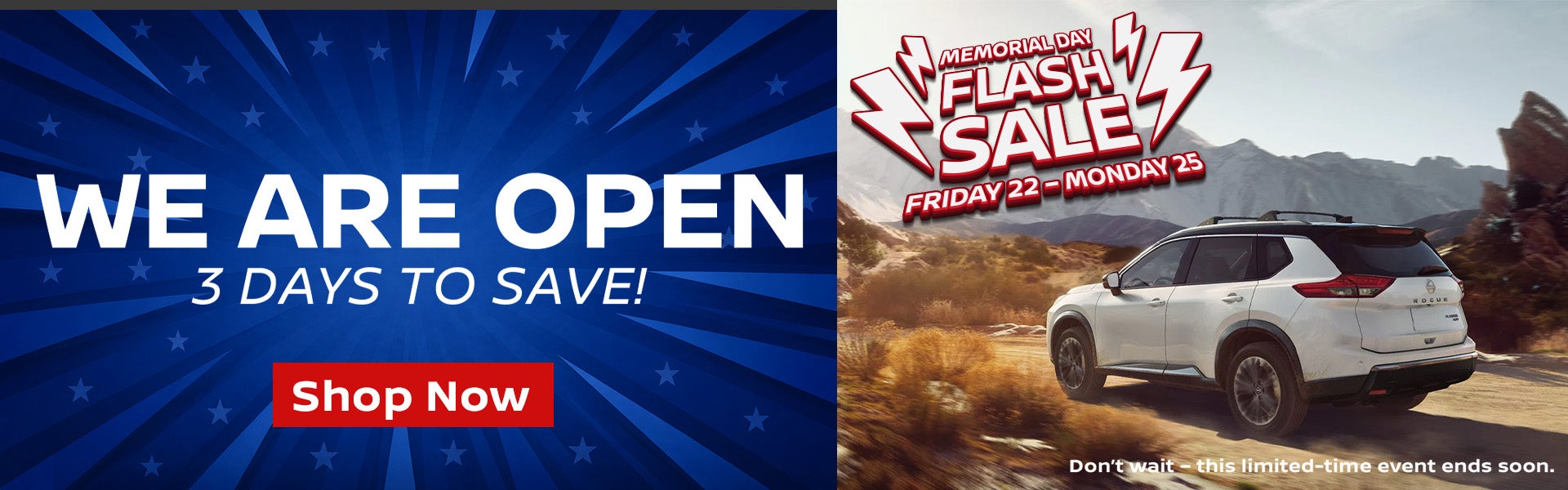 MEMORIAL DAY FLASH SALE